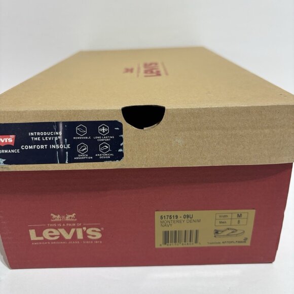 Levi’s Men’s Monterey Denim Lace-Up Shoes, Size 8 M - Picture 7 of 7